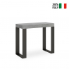 Tecno Concrete 90x40-300 cm betongrå farve lille træ spisebord udtræk Tilbud