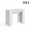 Basic Small 90x48-204 cm hvidt farvet lille træ spisebord med udtræk På Tilbud