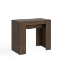 Basic Small Noix 90x48-204 cm valnød effekt lille træ spisebord udtræk Tilbud