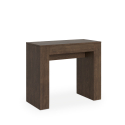 Modem Noix 90x42-302 cm valnøde effekt lille træ spisebord med udtræk Tilbud