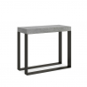 Elettra Concrete 90x40-300 cm betongrå lille træ spisebord med udtræk Tilbud