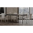Nordica Concrete 90x40-300 cm betongrå lille træ spisebord med udtræk Udsalg