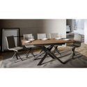 Moderne udtrækbart spisebord i træ 90x120-180cm Ganty Oak Udsalg