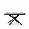 Ganty Long 90x160-220 cm hvid farvet lille træ spisebord udtræk Tilbud