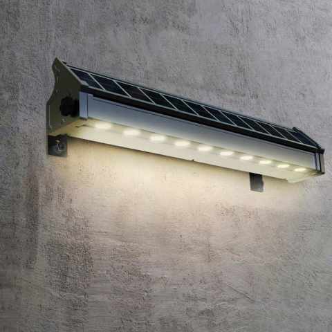 Billboard solcelle væglampe projektør LED 200 lumens Indbygget batteri