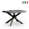 Volantis Concrete 90x130-234cm lille spisebord med 2 udtræk bordplader På Tilbud