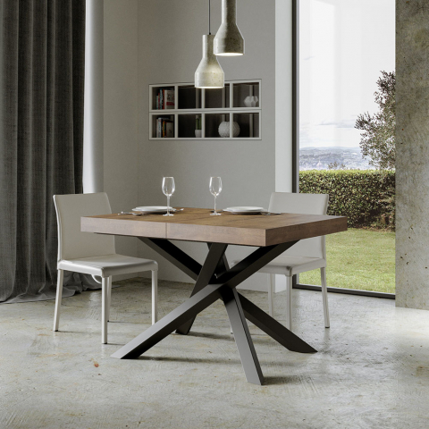 Volantis Noix 90x130-234cm lille spisebord med 2 udtræk bordplader Kampagne