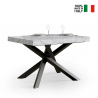Volantis Marble 90x130-234cm lille spisebord med 2 udtræk bordplader På Tilbud