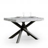 Volantis Marble 90x130-234cm lille spisebord med 2 udtræk bordplader Tilbud