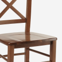 Venezia Croce stol træ design spisebordstol italiensk rustik stil Udvalg