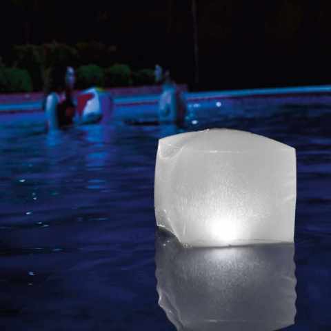 Intex 28694 Flydende terning Lampe LED pool lys farve til pool bassin