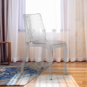 Hypnotic Grand Soleil stabelbar gennemsigtig spisebord stol plastik På Tilbud