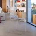 B-Side Grand Soleil stabelbar gennemsigtig spisebord stol polycarbonat På Tilbud