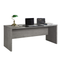 Pratico gråt moderne træ skrivebord lavet af egetræ 180x69cm bordplade Tilbud
