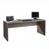 XXL Stort moderne træ skrivebord 178x69cm bordplade med mørk egetræseffekt Tilbud
