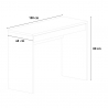 Sidus blankt hvid lille træ skrivebord 100x40 cm med en lang skuffe Rabatter