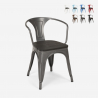20 stole design metal træ industrielt Lix stil bar køkken steel wood arm Omkostninger