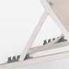 Riccione Gold strandstol sammenfoldelig aluminiums textile havestol Mængderabat