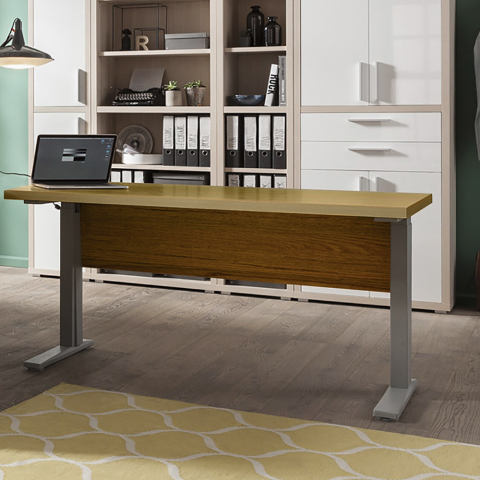 Justerbart højde skrivebord rektangulært design 150x80cm kontorstudie Alfa Kampagne