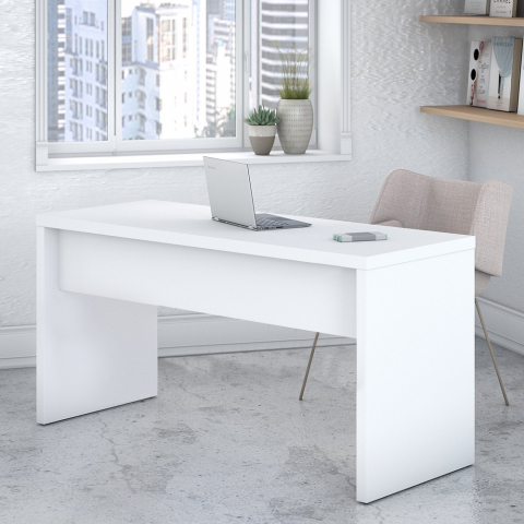 Colibri blank hvidt moderne træ skrivebord med 138x69cm bordplade