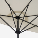Kailua lille 2x1,5 m halv altan parasol lys til have altan teresse Valgfri