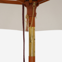 Ormond 2 x 1,5 m stor rektangulær parasol træ til have altan med tilt Egenskaber