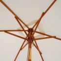 Ormond 2 x 1,5 m stor rektangulær parasol træ til have altan med tilt Omkostninger