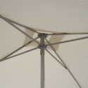 Noosa 2x2 m stor kvadratisk have parasol vind vandafvisende med tilt Valgfri