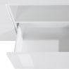 Fergus TV bord blank hvid lav skænk 220x43 cm med 1 skuffe og 4 låger Model
