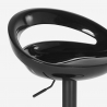 Hollywood Black Edition sort barstol med ryglæn i kunstlæder stål stel Rabatter