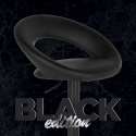 Chicago Black Edition sort barstol med ryglæn i kunstlæder og stål stel Tilbud