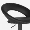 Chicago Black Edition sort barstol med ryglæn i kunstlæder og stål stel Rabatter