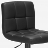 Atlanta Black Edition sort barstol med ryglæn i kunstlæder og stål stel Rabatter