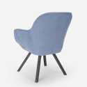 Tandil lænestol spisebord stol stofbetræk drejefunktion moderne design 
