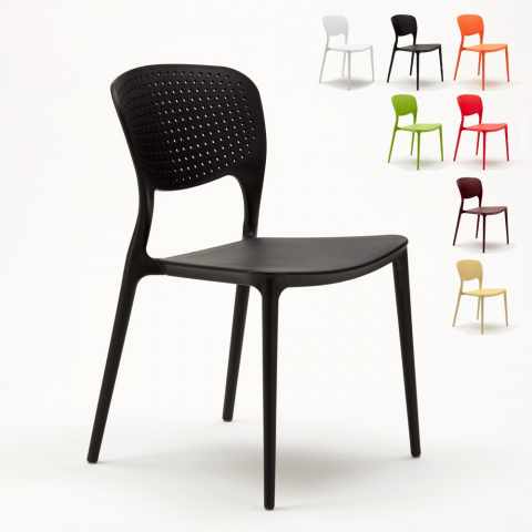 Sæt med 20 Giulietta AHD stabelbar spisebords stole plast i mange farver Kampagne