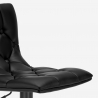 Honolulu Black Edition sort barstol med ryglæn kunstlæder og stål stel Rabatter