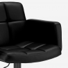 Oakland Black Edition sort barstol med ryglæn kunstlæder og stål stel Rabatter