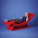 Tic Tac Slide chaiselong stol solseng liggestol i farverig polyethylen Billig