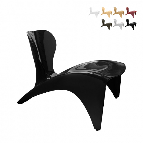 Isetta Slide design lænestol lounge stol af polethylen i mange farver