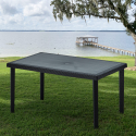 Bohème Grand Soleil polyrattan rektangulær havebord 150x90cm havemøbel Køb