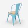 Steel Wood Light AHD Stål spisebords stol industriel design træ sæde Egenskaber
