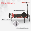 Panther lille mini fitness trampolin 128 cm med støttehåndtag foldbar Model