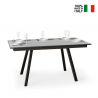 Mirhi Long 90x160-220 cm hvidt farvet lille træ spisebord med udtræk På Tilbud