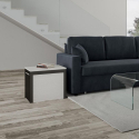 Walk hvid lille design sofabord bænk træ med udtræk 55x40-305 cm Udsalg