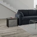 Walk Concrete betongrå design sofabord bænk træ med udtræk 55x40-305cm Udsalg