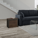 Walk Noix valnød lille design sofabord bænk træ med udtræk 55x40-305cm Udsalg
