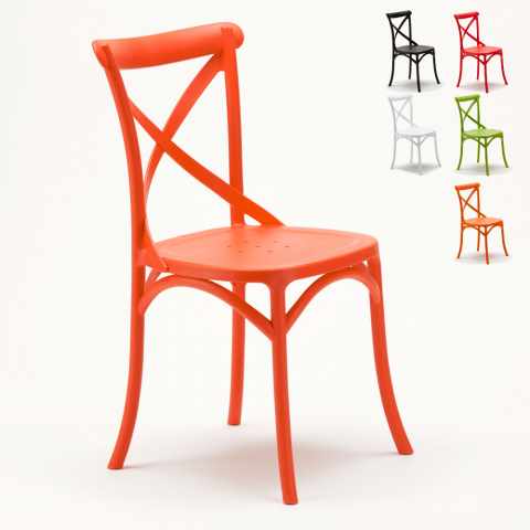 Sæt med 20 Vintage AHD stol spisebordsstole design plast i mange farver Kampagne