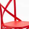 Sæt med 20 Vintage AHD stol spisebordsstole design plast i mange farver Egenskaber