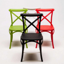 Sæt med 20 Vintage AHD stol spisebordsstole design plast i mange farver 