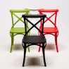 Sæt med 20 Vintage AHD stol spisebordsstole design plast i mange farver 